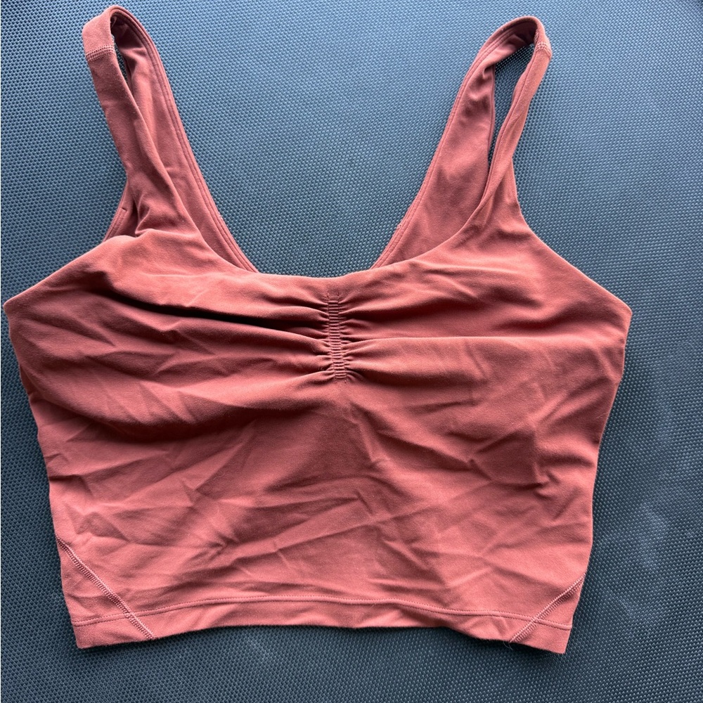 Rust Red Lululemon Cropped Tank Top